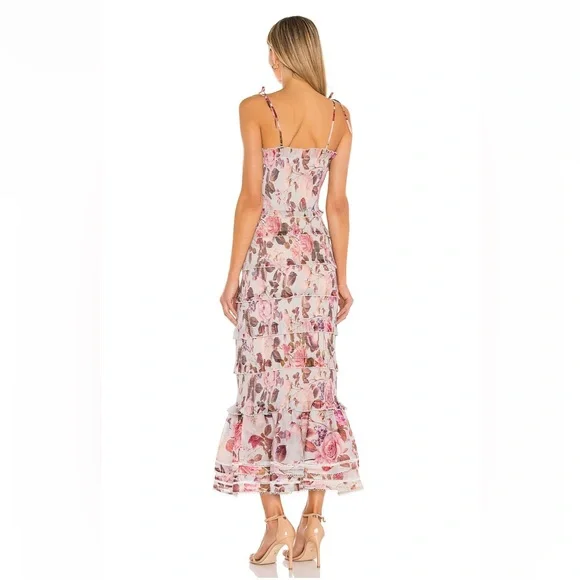 V. Chapman Geranium Dress in Garden Rose - Picture 3 of 14